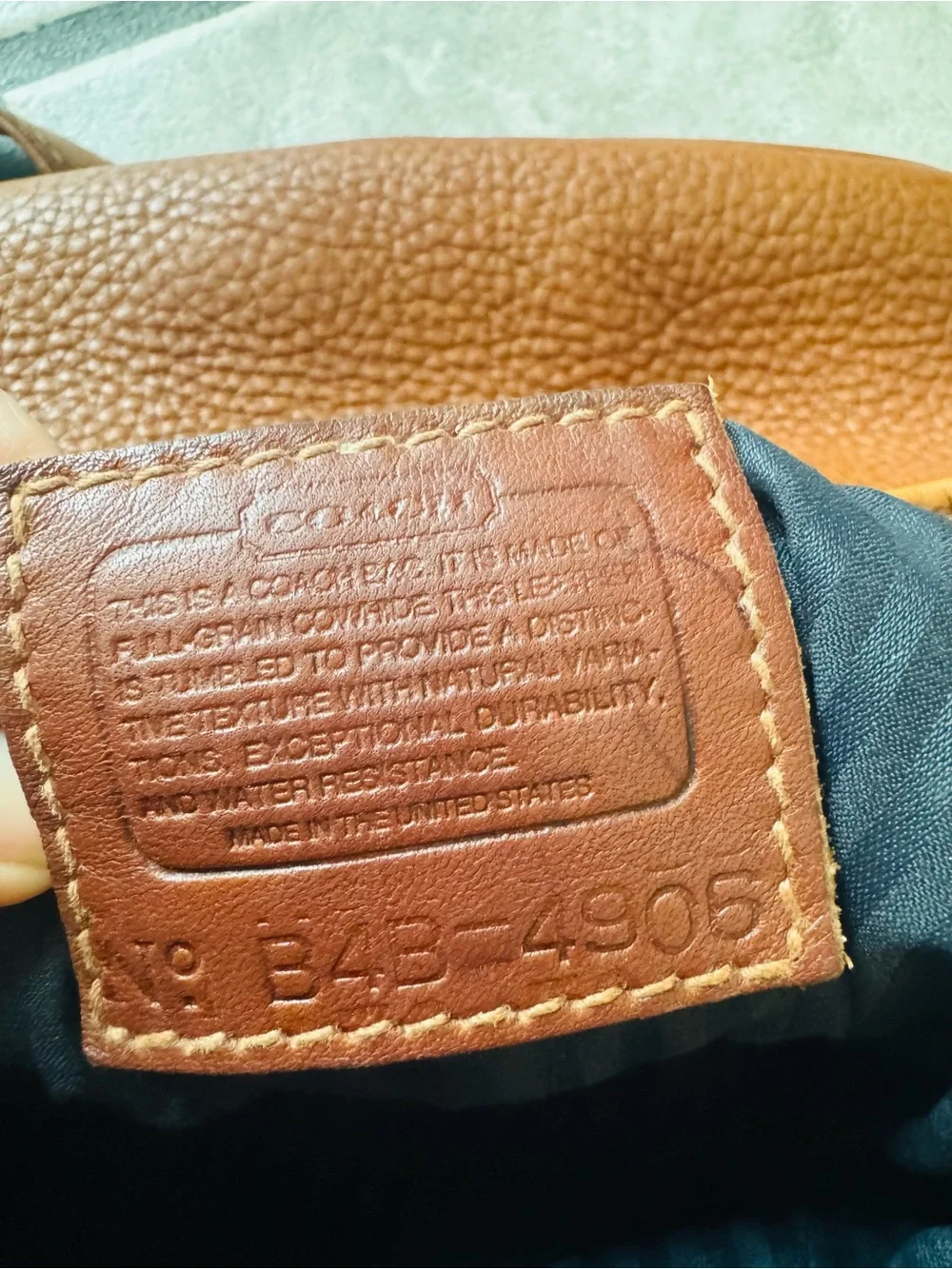 Vintage Coach Sonoma Bucket Bag Brown Pebbled Leather Crossbody USA Made 4905